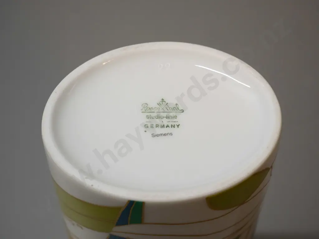 Rosenthal Germany 'Siemens' contemporary botanical vase H-200 W-95 Image 1++