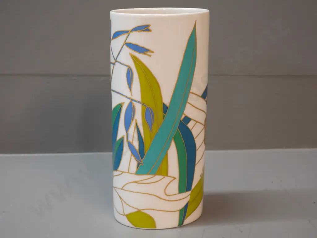 Rosenthal Germany 'Siemens' contemporary botanical vase H-200 W-95 Image 1++