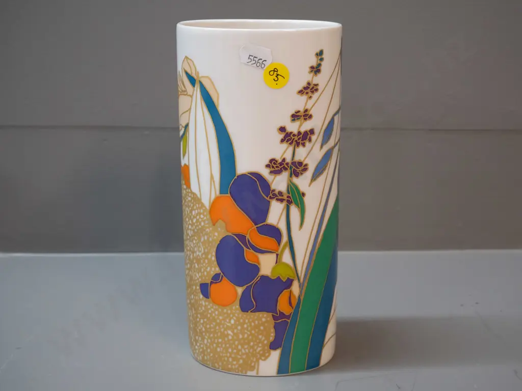 Rosenthal Germany 'Siemens' contemporary botanical vase H-200 W-95 Image 1++