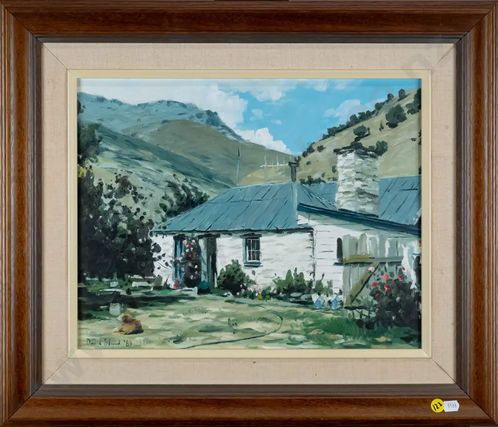 David Stroud '89 - framed oil - country house H-290 W-360 Image 1++