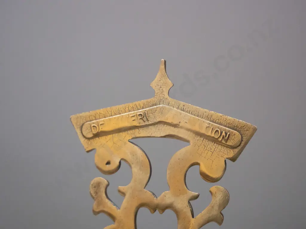 large set of ornamental brass balance scales on marble base H-640 W-500 Image 1++