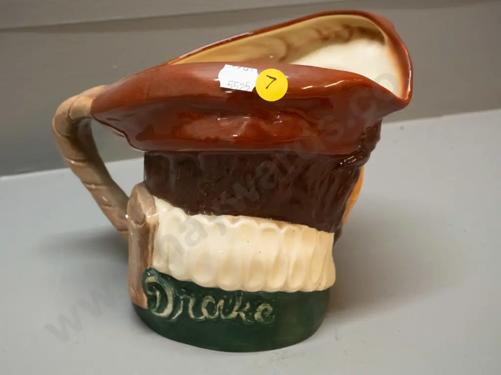 Royal Doulton large Sir Francis Drake character jug H-150 Image 1++