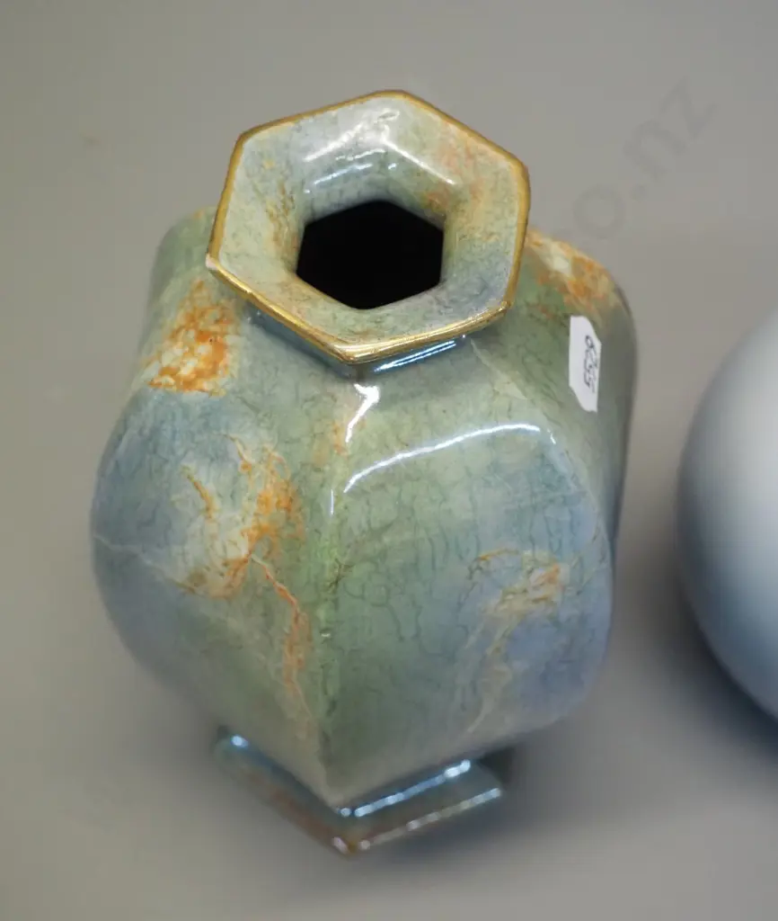 2 vases - Wilkinson Oriflamme and Royal Copenhagen blossom pattern 863/51 H-220 D-100 Image 1++