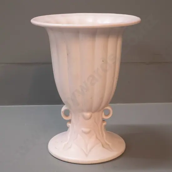 retro Beswick urn shaped vase in soft pink glaze - stamped 1193. H-230 W-180