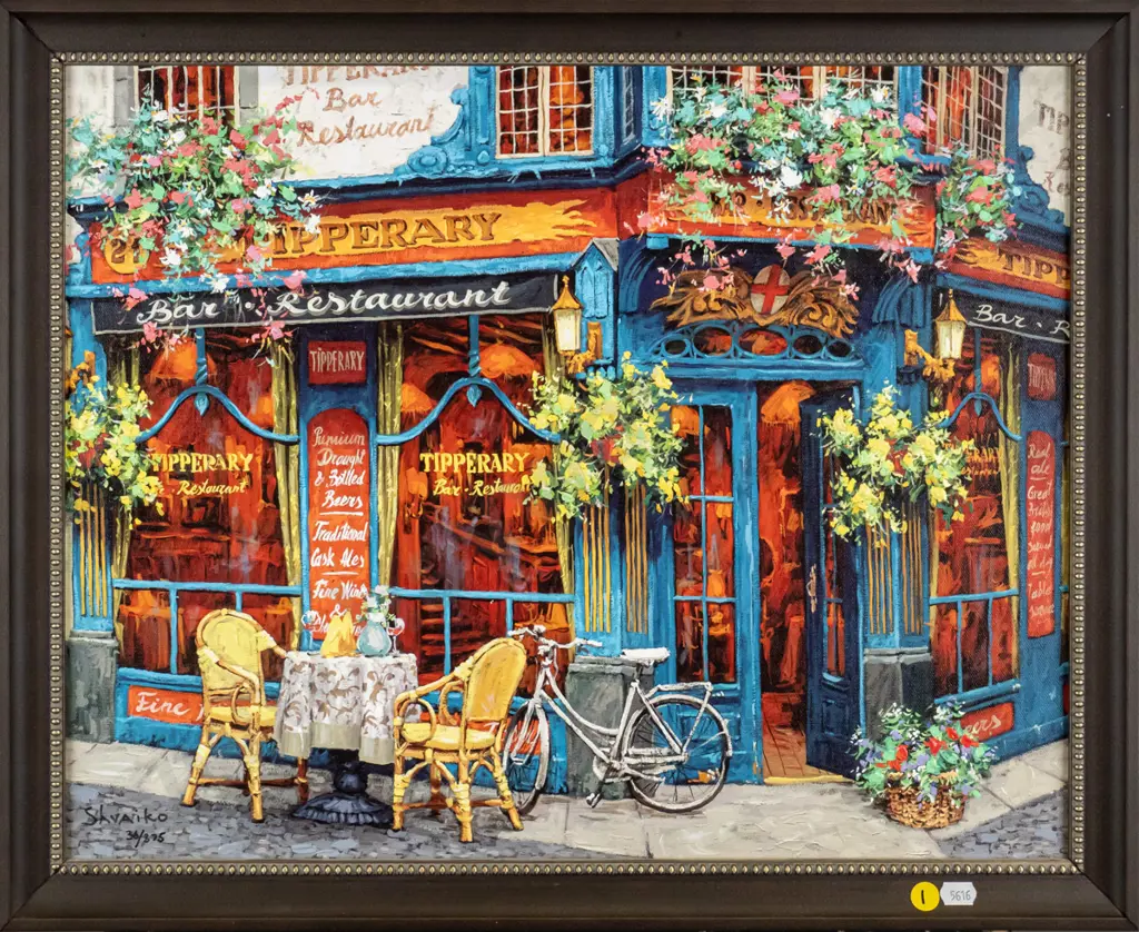 Viktor Shvaiko - framed oil "The Tipperary" H-390 W-490 Image 1++