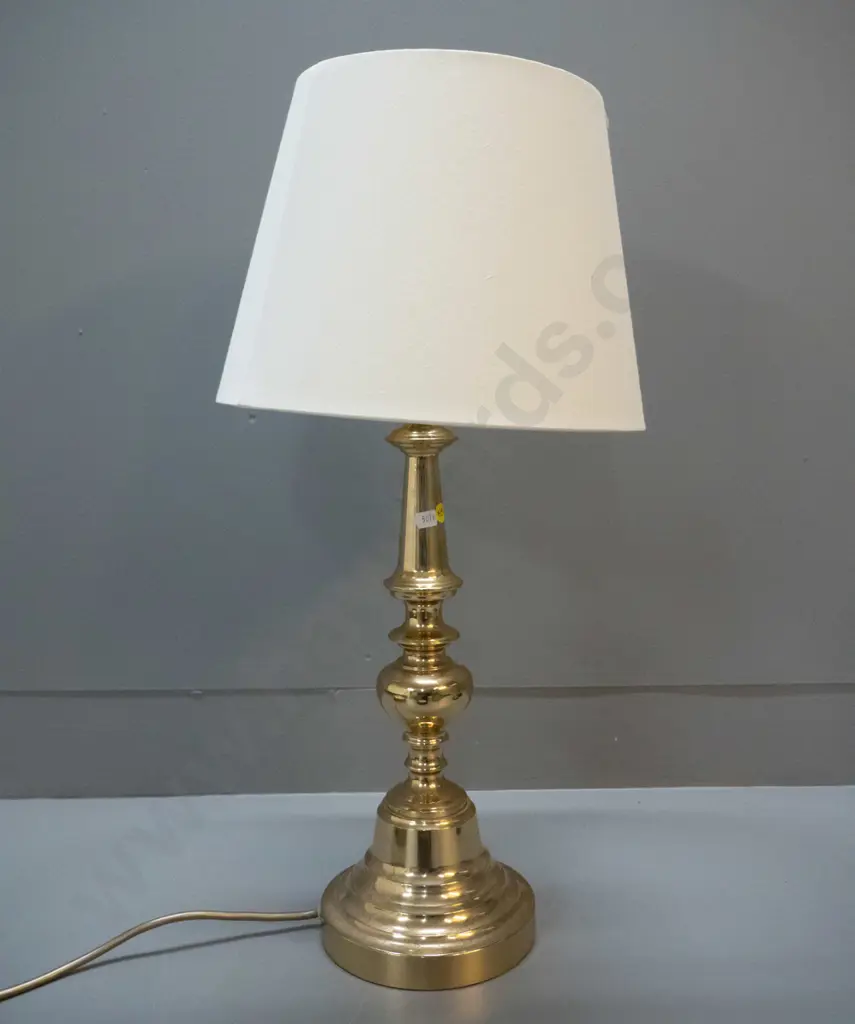 brass based table lamp - some surface spotting / pitting. H-550 Image 1++
