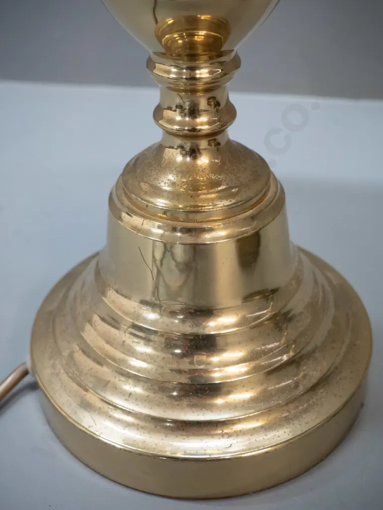 brass based table lamp - some surface spotting / pitting. H-550 Image 1++