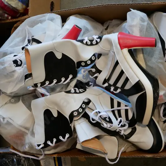 box of cosplay high-heel shoes