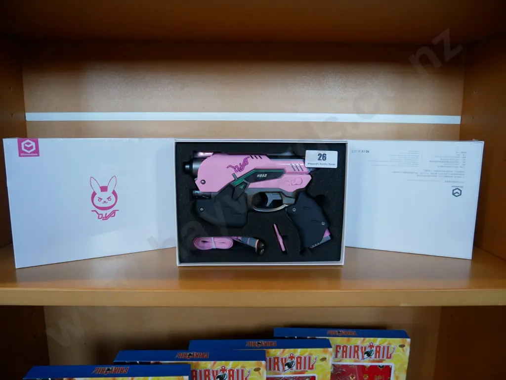 3 x Overwatch pink DVA power bank light guns Image 1++