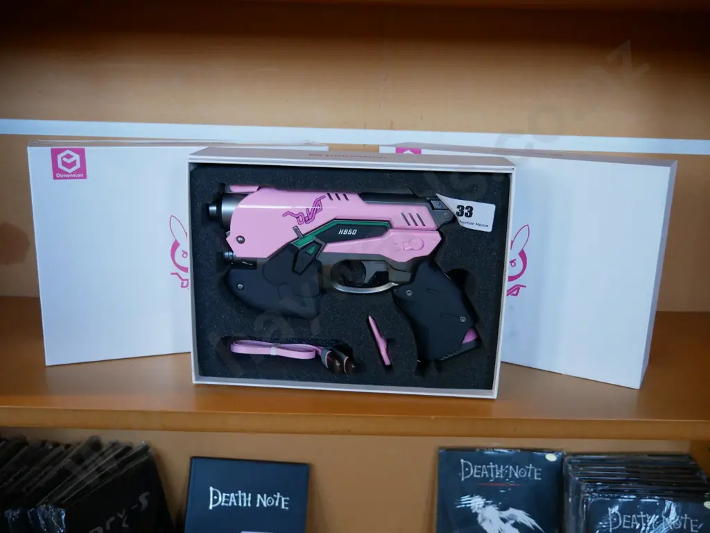 3 x Overwatch pink DVA power bank light guns Image 1++