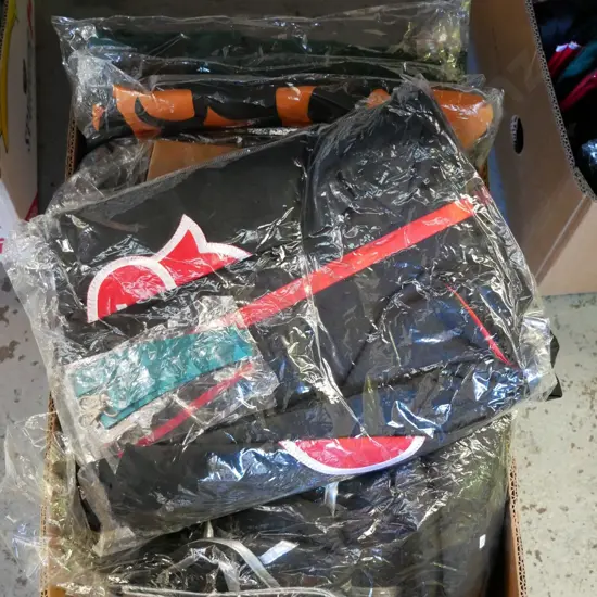 box of unopened costumes