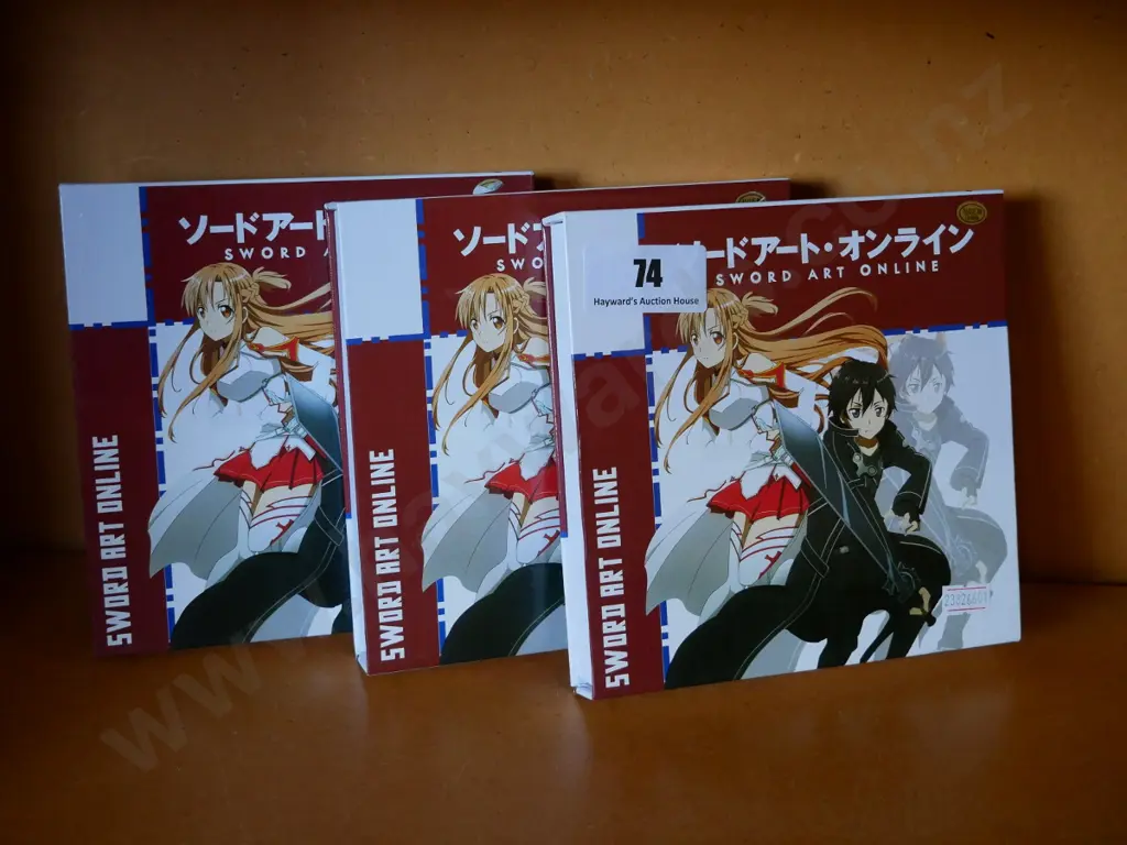 3 boxes Sword Art Online miniature swords Image 1++