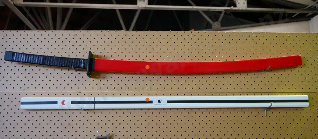 red katana and white Naruto swords Image 1++