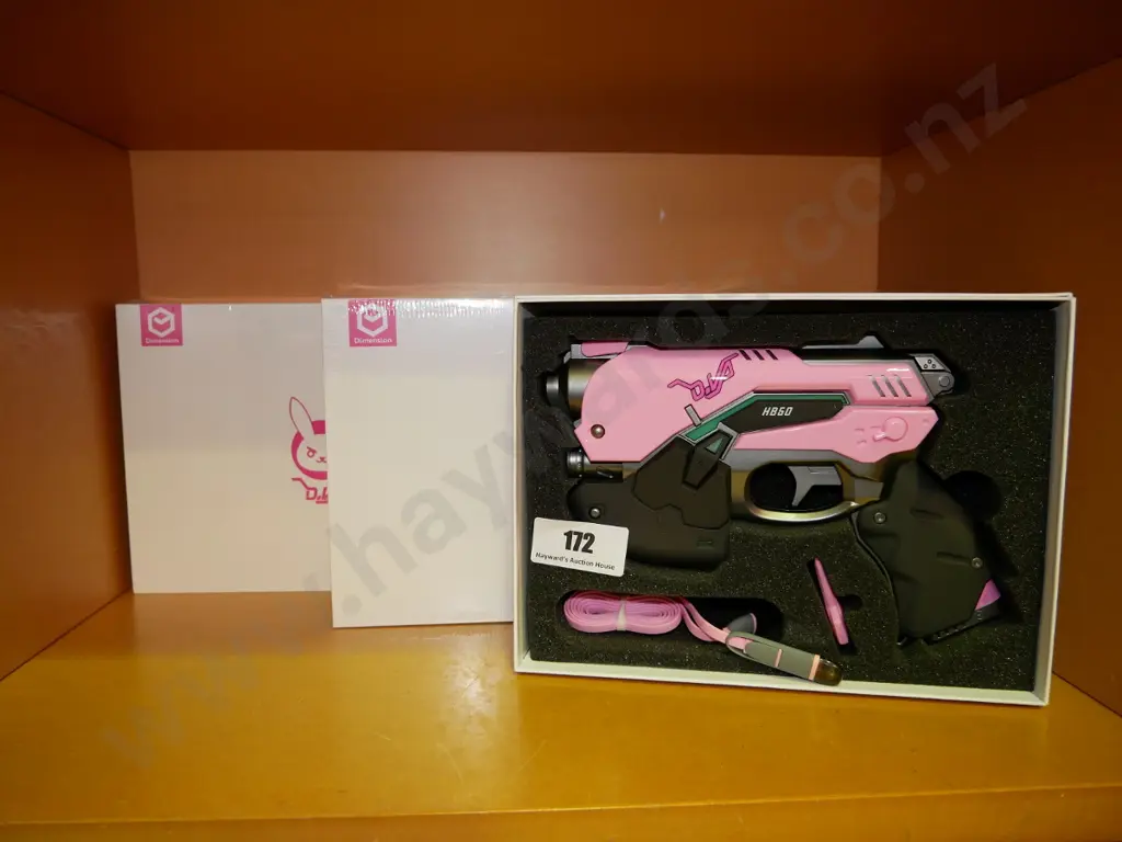 3 x Overwatch pink DVA power bank light guns Image 1++