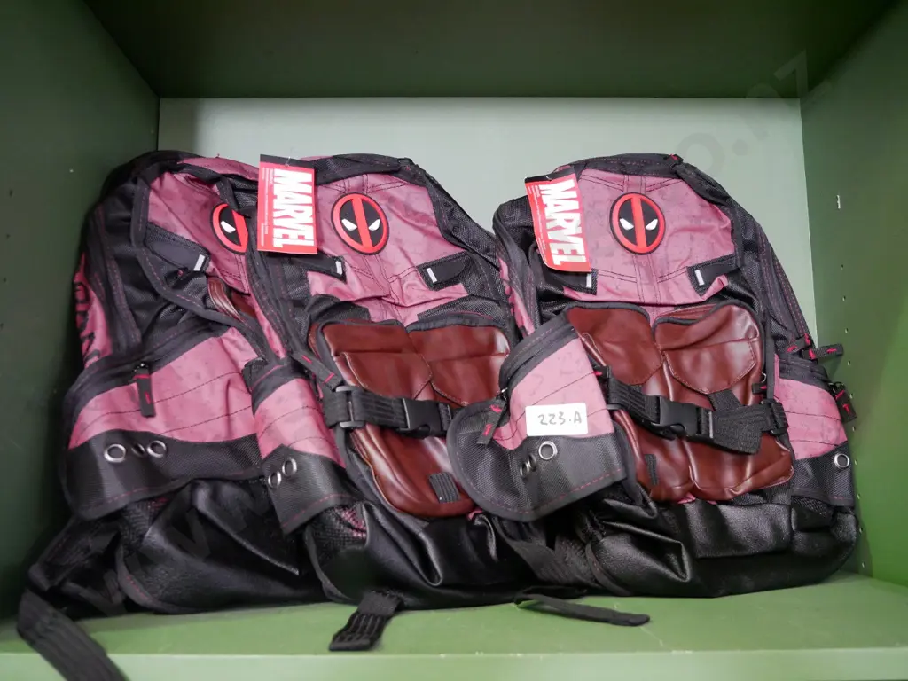 3 x Marvel Deadpool backpacks Image 1++