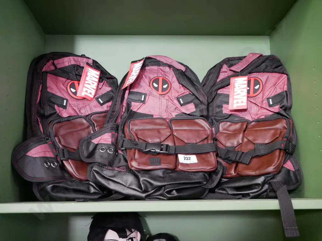 3 x Deadpool backpacks Image 1++