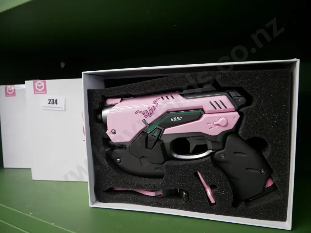 3 x Overwatch pink DVA power bank light guns Image 1++