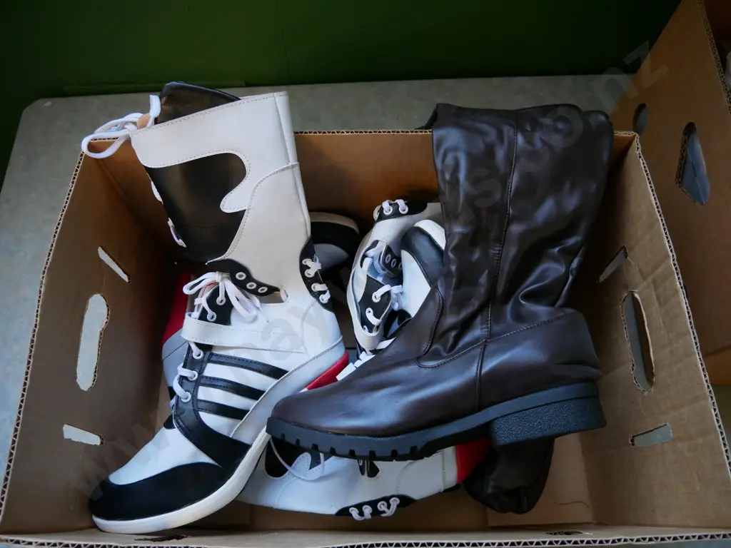 box of cosplay shoes and boots Image 1++