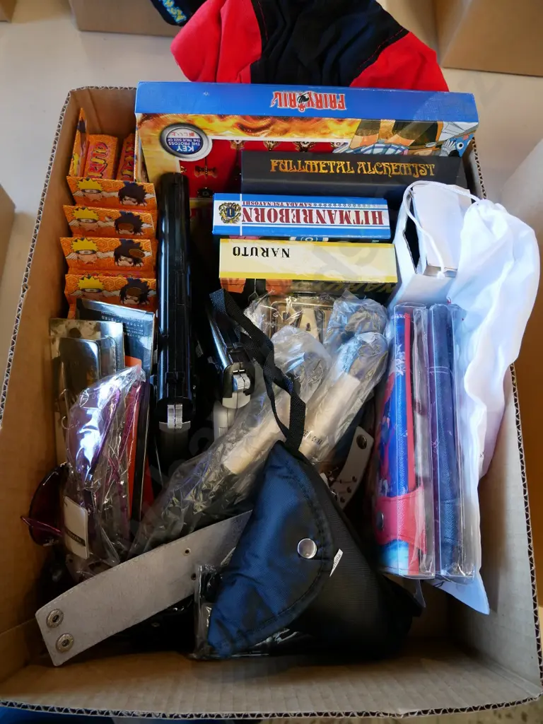 lucky dip box of assorted fantasy colllectables and toys Image 1++