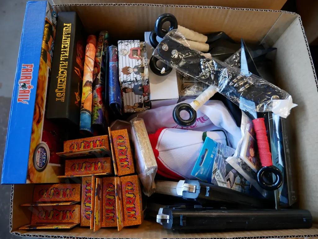 lucky dip box of assorted fantasy colllectables and toys Image 1++