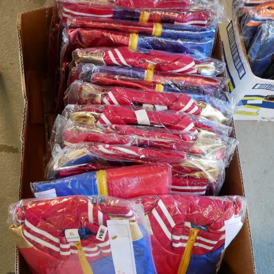 box of Harley Quinn costumes
