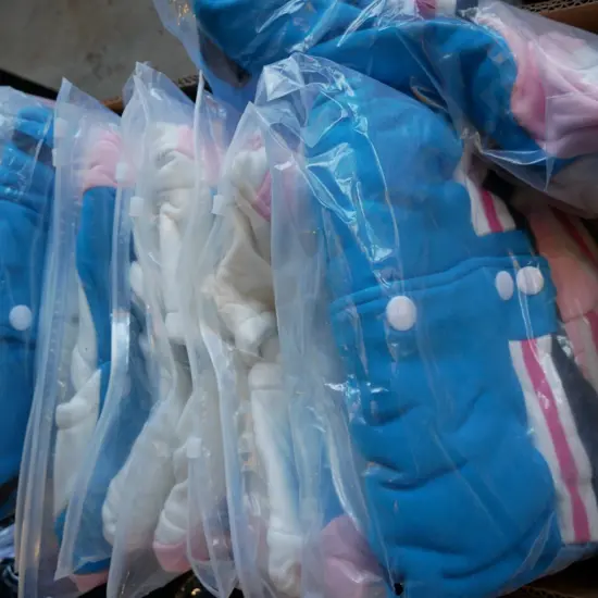 box of unopened costumes