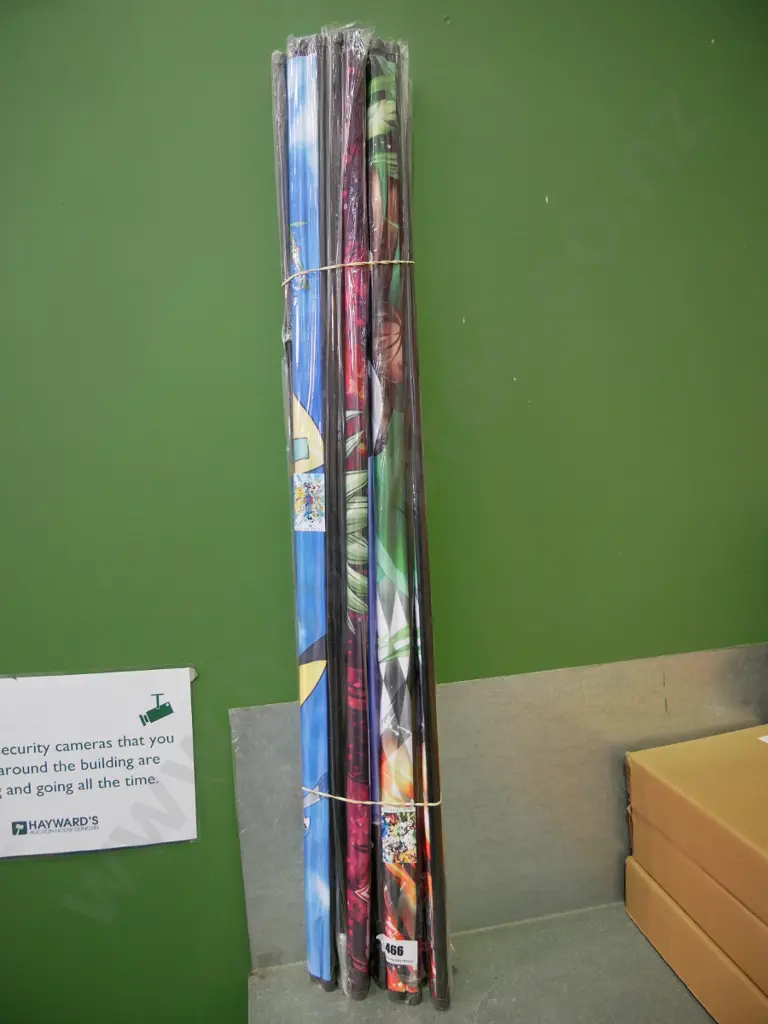 bundle of 10 wall hanging prints on scrolls Image 1++