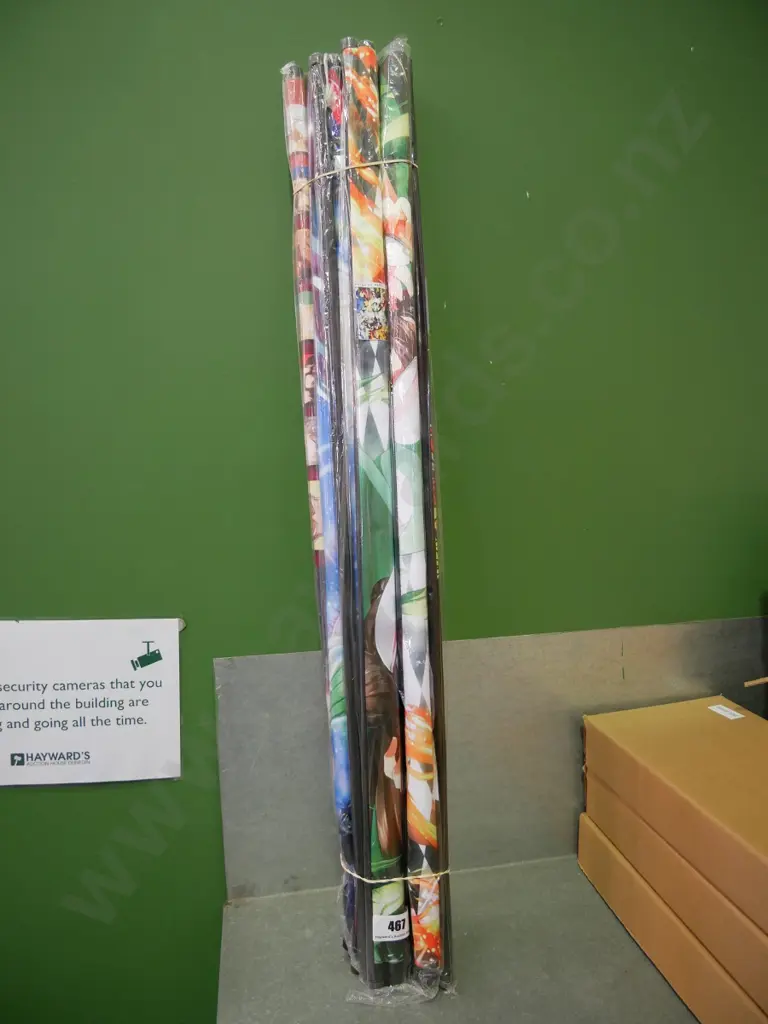 bundle of 10 wall hanging prints on scrolls Image 1++