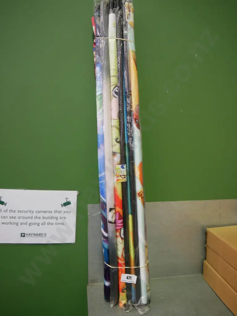 bundle of 10 wall hanging prints on scrolls Image 1++