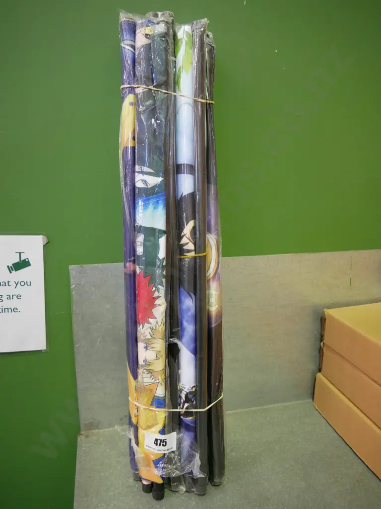 bundle of 10 wall hanging prints on scrolls Image 1++