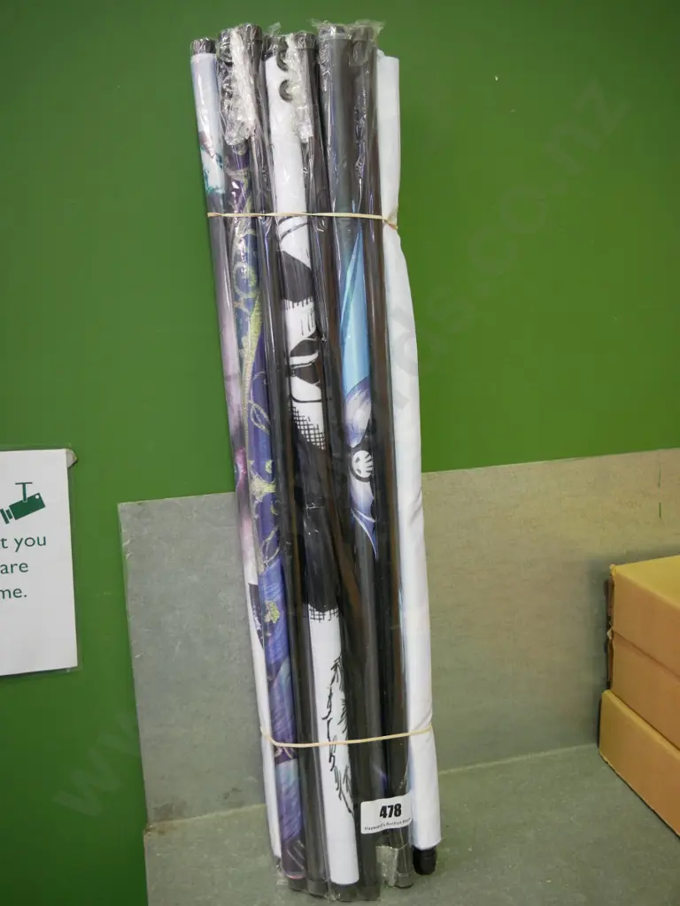 bundle of 10 wall hanging prints on scrolls Image 1++