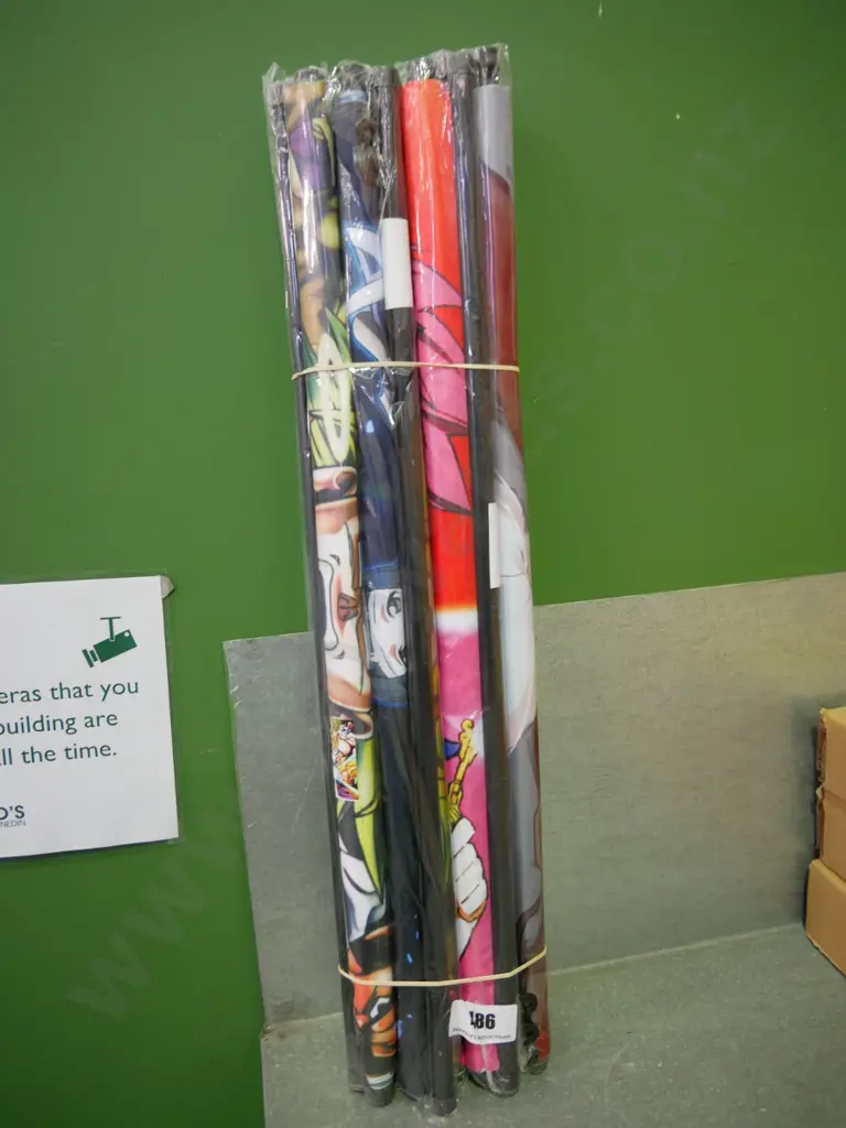 bundle of 10 wall hanging prints on scrolls Image 1++