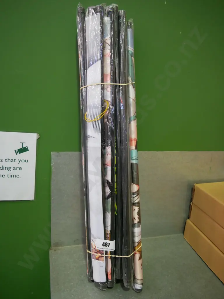 bundle of 10 wall hanging prints on scrolls Image 1++