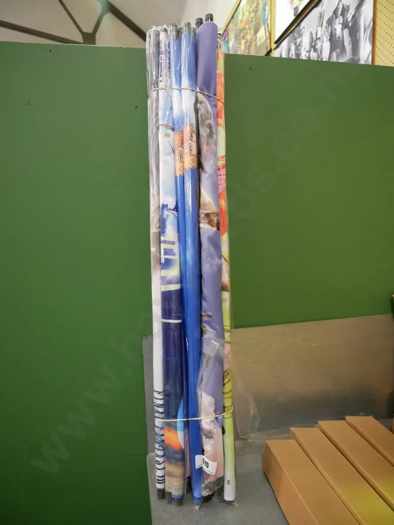 bundle of wall hanging prints on scrolls Image 1++