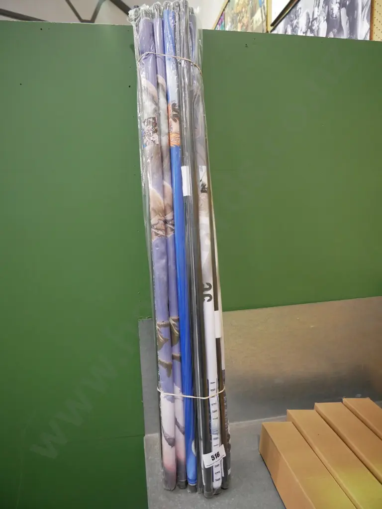 bundle of wall hanging prints on scrolls Image 1++