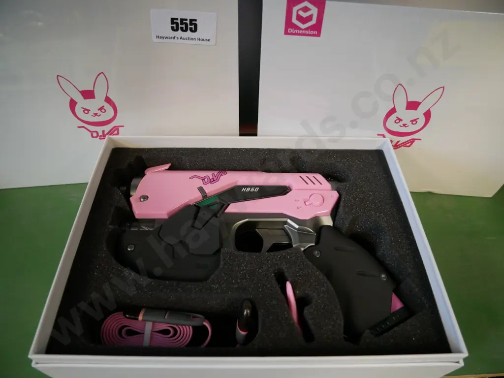 3 x Overwatch pink DVA power bank light guns Image 1++