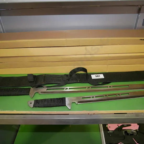 5 sets long and short ninja swords in sheath