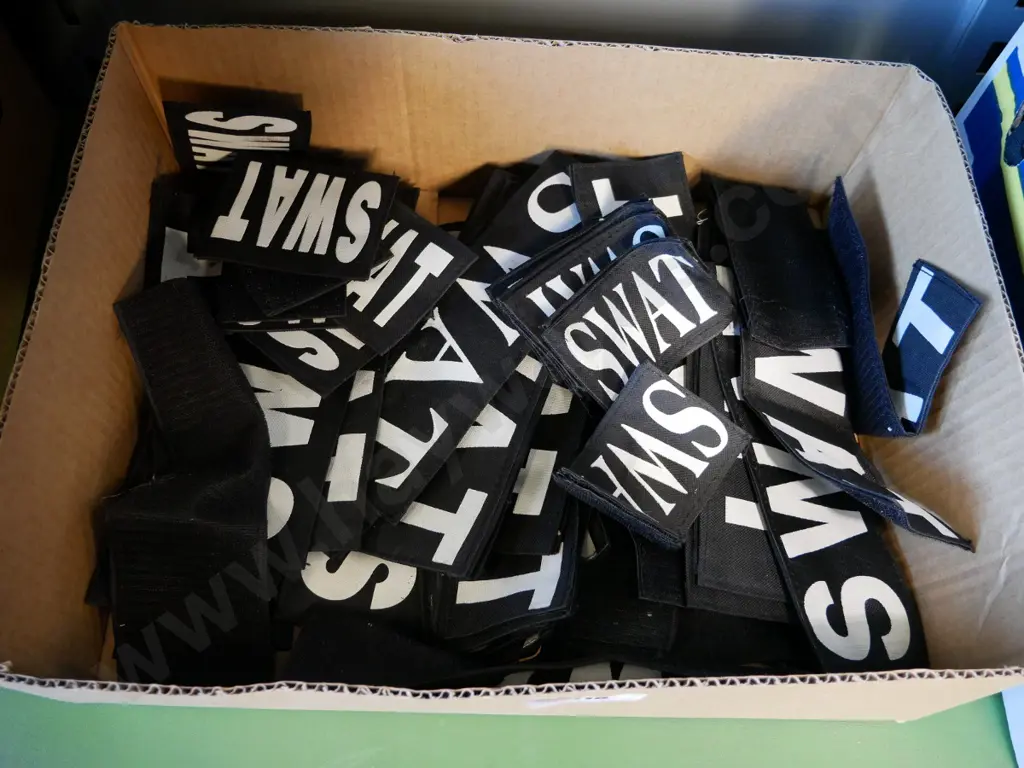 box of SWAT badges Image 1++