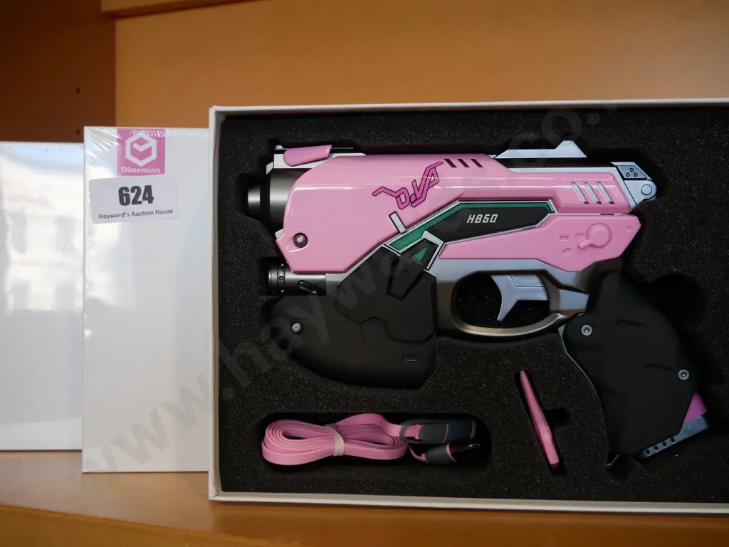 3 x Overwatch pink DVA power bank light guns Image 1++
