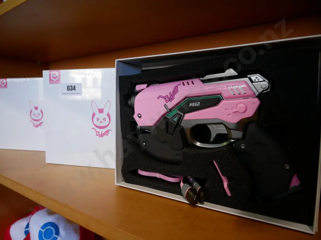 3 x Overwatch pink DVA power bank light guns Image 1++