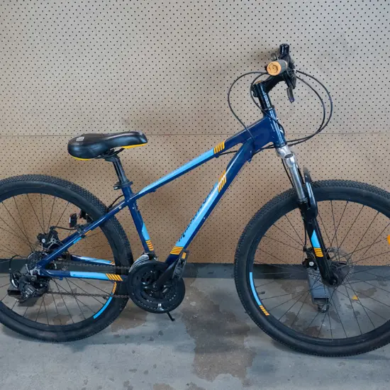 Blue and Orange Malvernstar Hurricane Bike