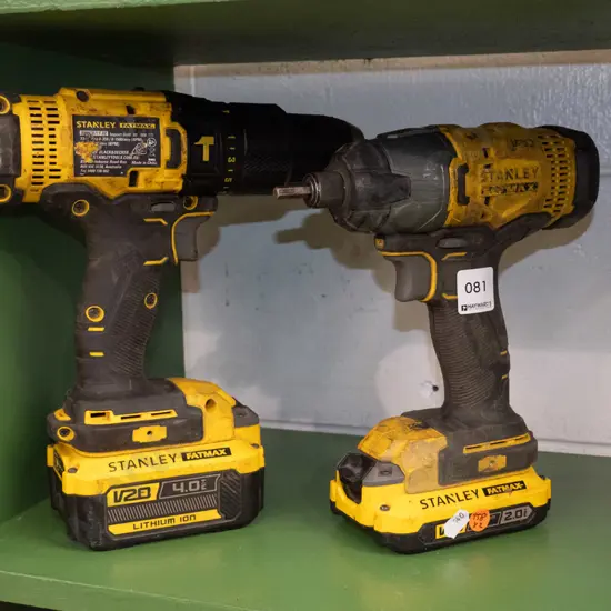 Stanley 20 volt battery drill & impact driver