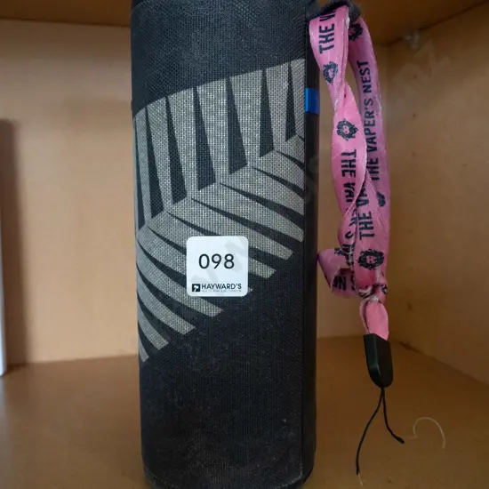 Portable blue tooth speaker with silver fern decoration