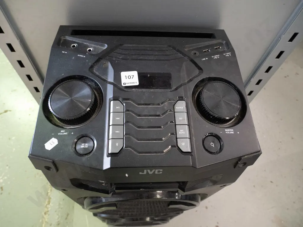 JVC portable stereo system, no power cord Image 1++