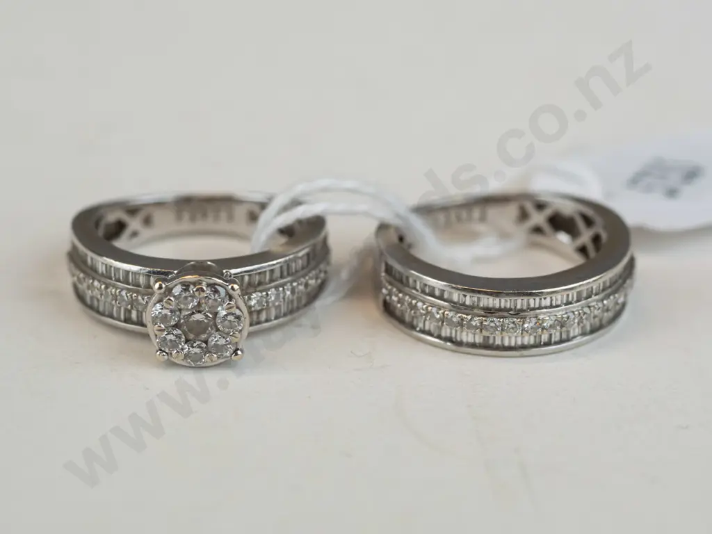 liali diamond engagement ring and wedding ring 2 Image 1++