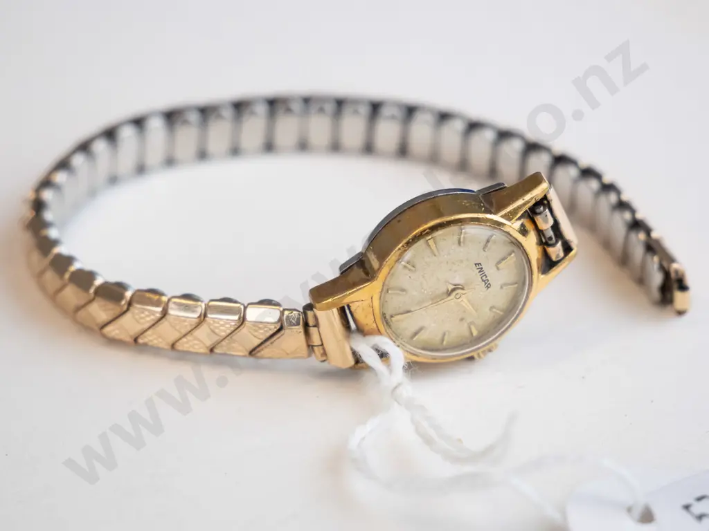 ENICAR Gold and silver watch Image 1++