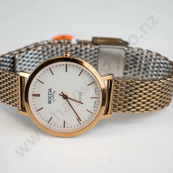 Gold ladies watch Boccia brand 