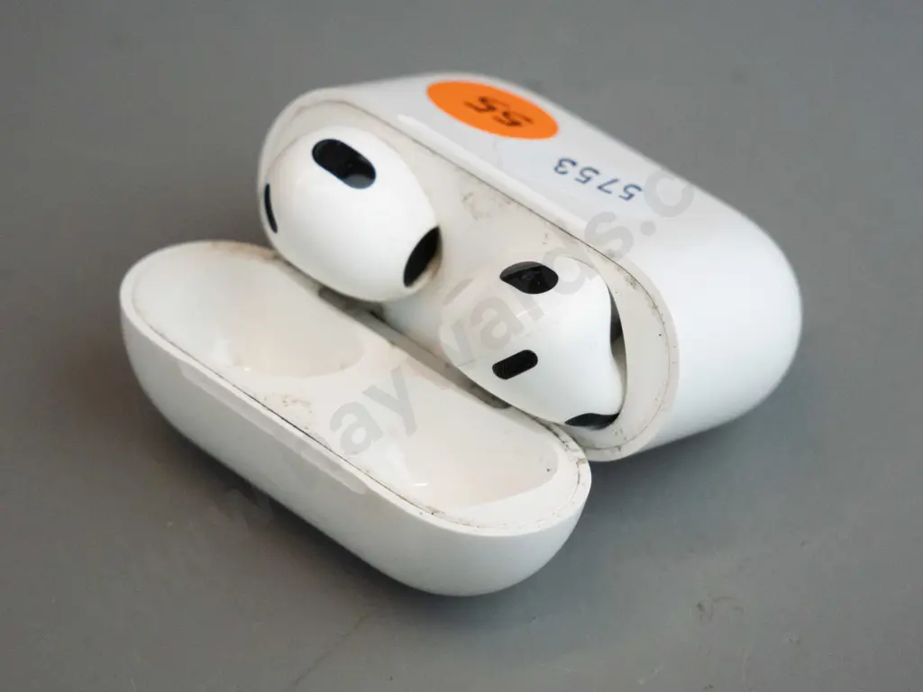 Airpods - Nick Herr, white in charging case Image 1++