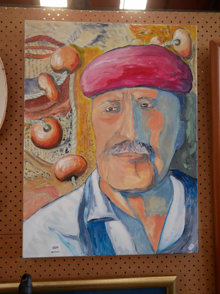 acrylic on canvas - male portrait Image 1++