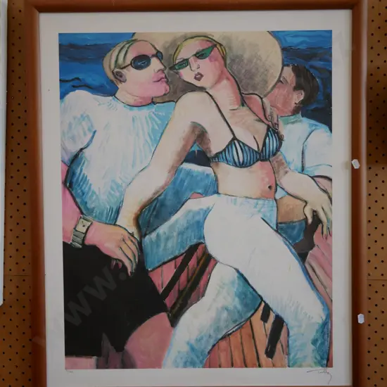 framed limited edition print - men and woman